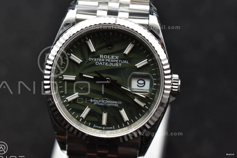 Dial 36 VS3235 1:1 Bracelet 904L on VSF Jubilee Leaf 126234 DateJust Edition SS Best Steel Green 0403